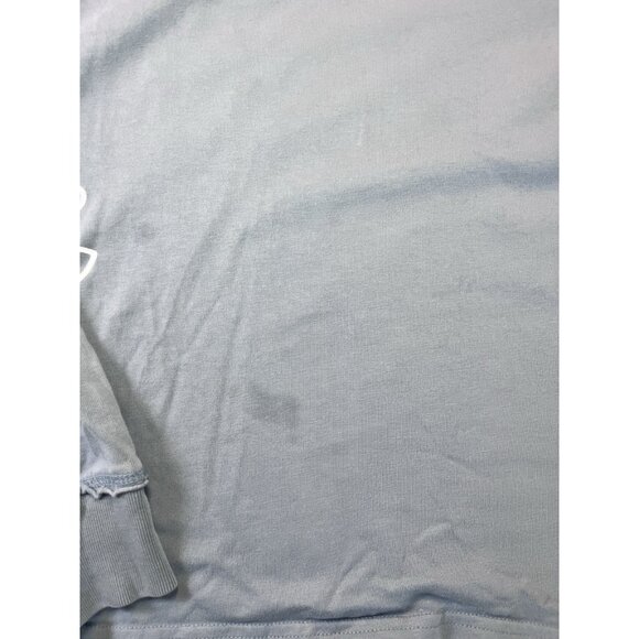 Converse men’s Long sleeve crewneck light blue flower pocket graphic extra small - Picture 3 of 8